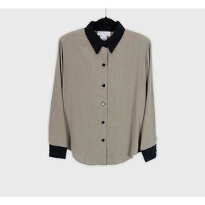 S.G. Sport Collection Size L Tan Black Shirt